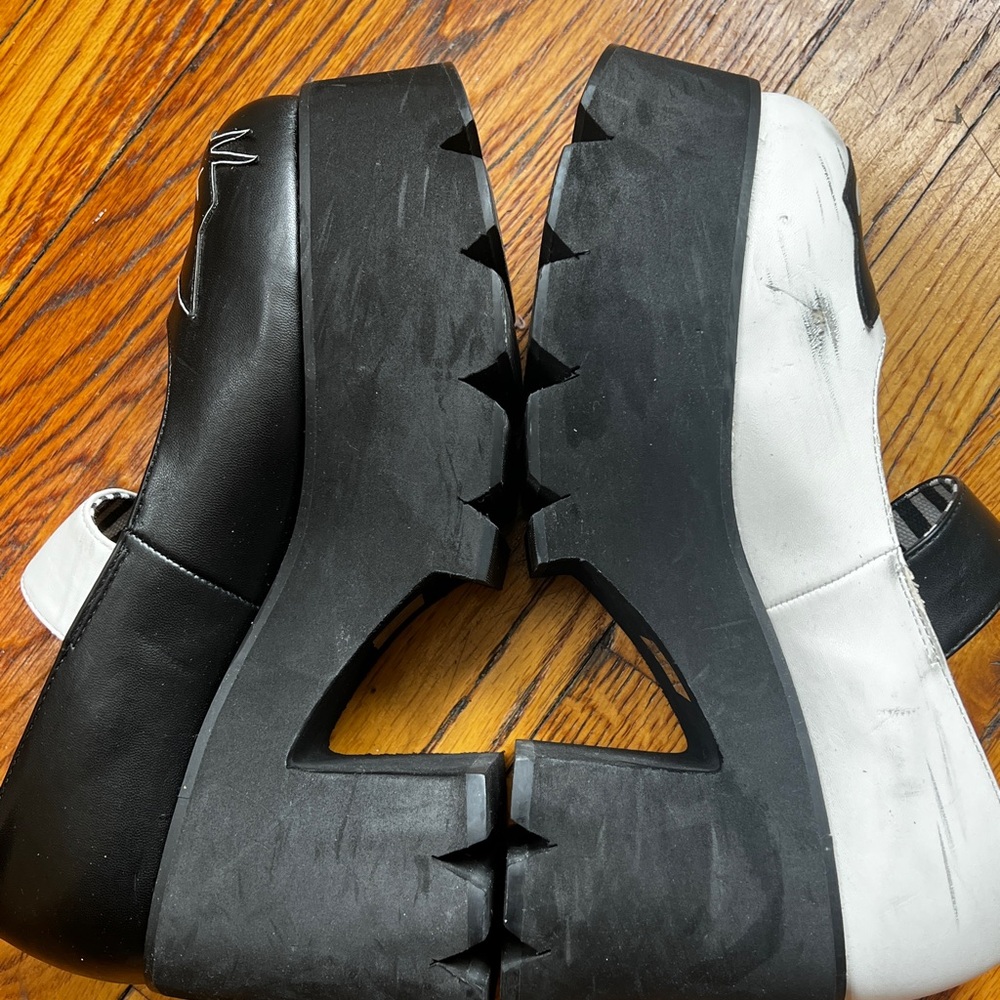 “Cat you Later” Dolls Kill Black & White Dress Shoes - Picture 5 of 12